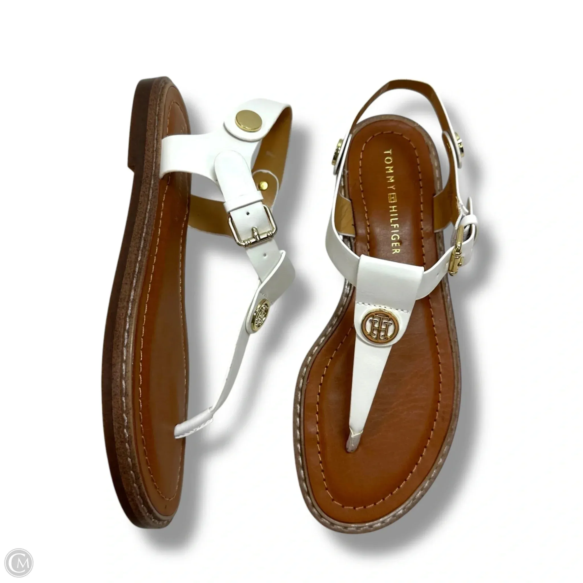Sandals Flats By Tommy Hilfiger In White, Size: 6.5