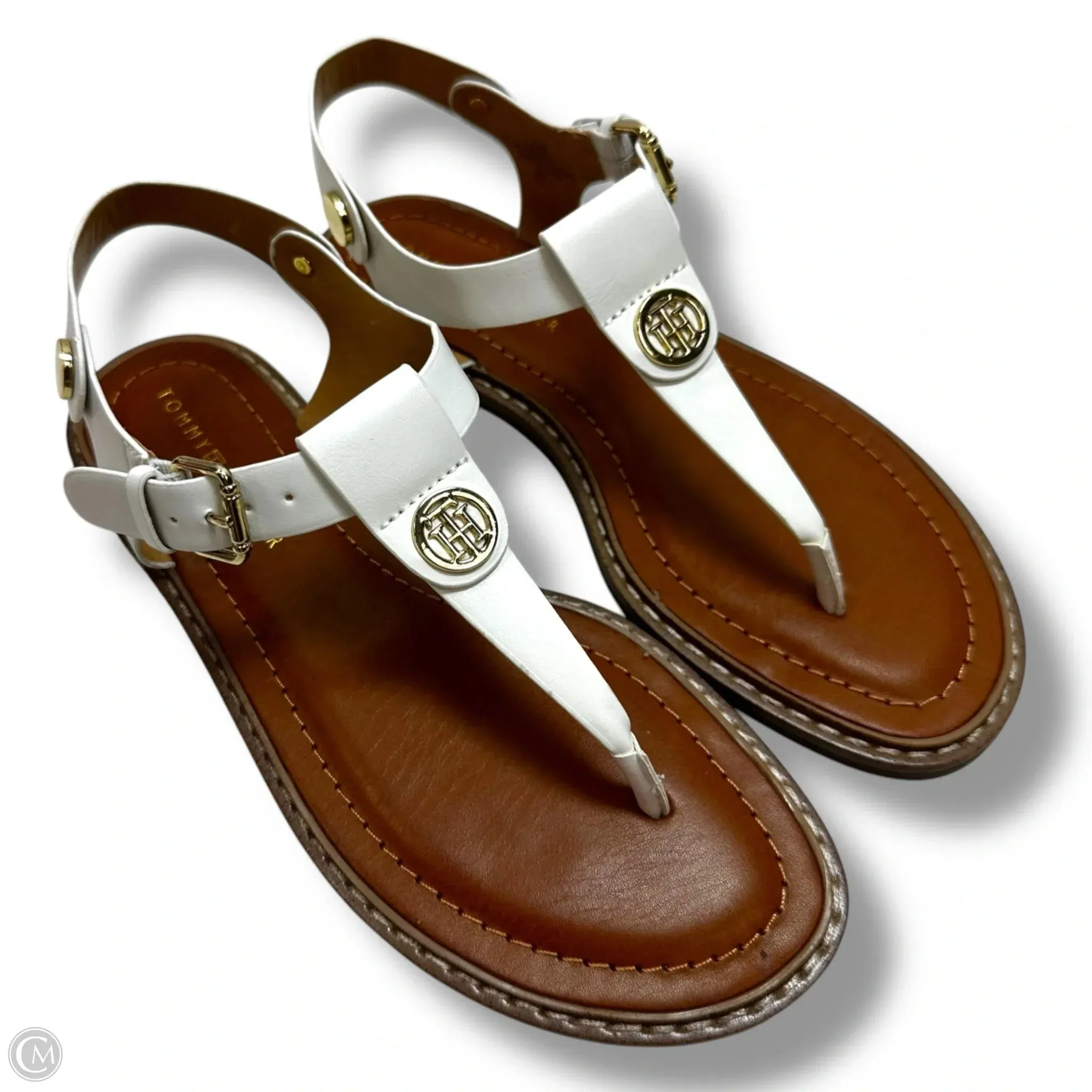 Sandals Flats By Tommy Hilfiger In White, Size: 6.5