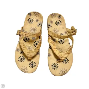 Sandals Flats By Vionic In Tan, Size: 8