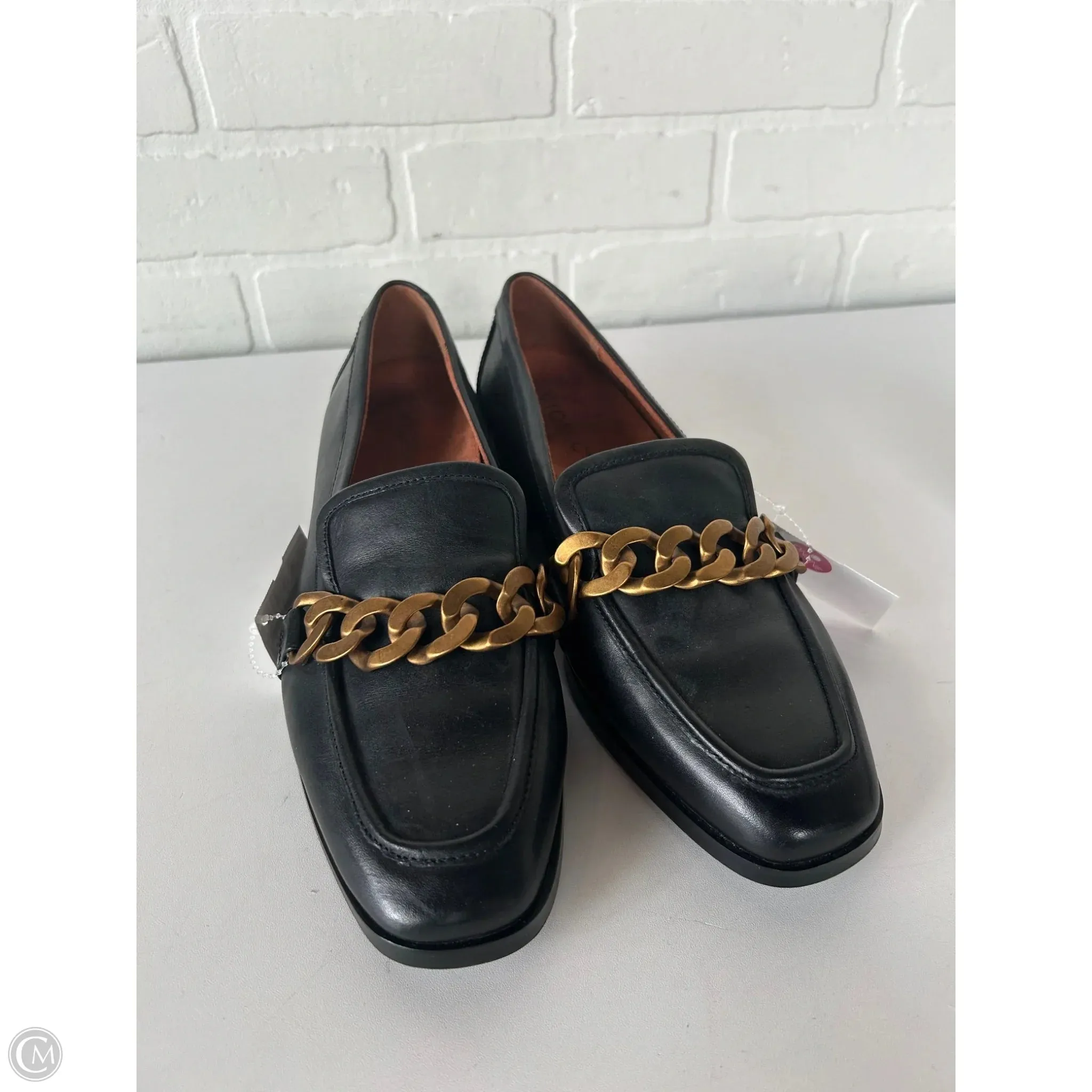Shoes Flats By Vionic In Black & Gold, Size: 8