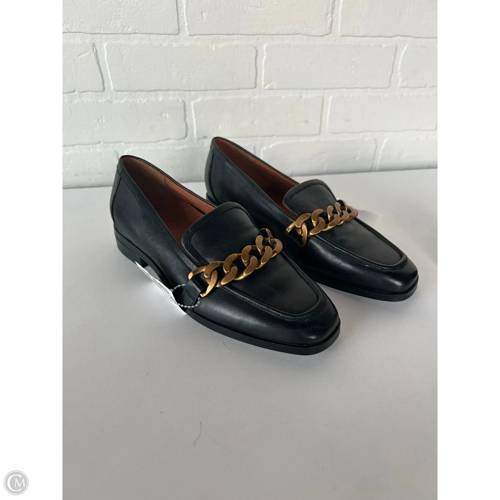 Shoes Flats By Vionic In Black & Gold, Size: 8