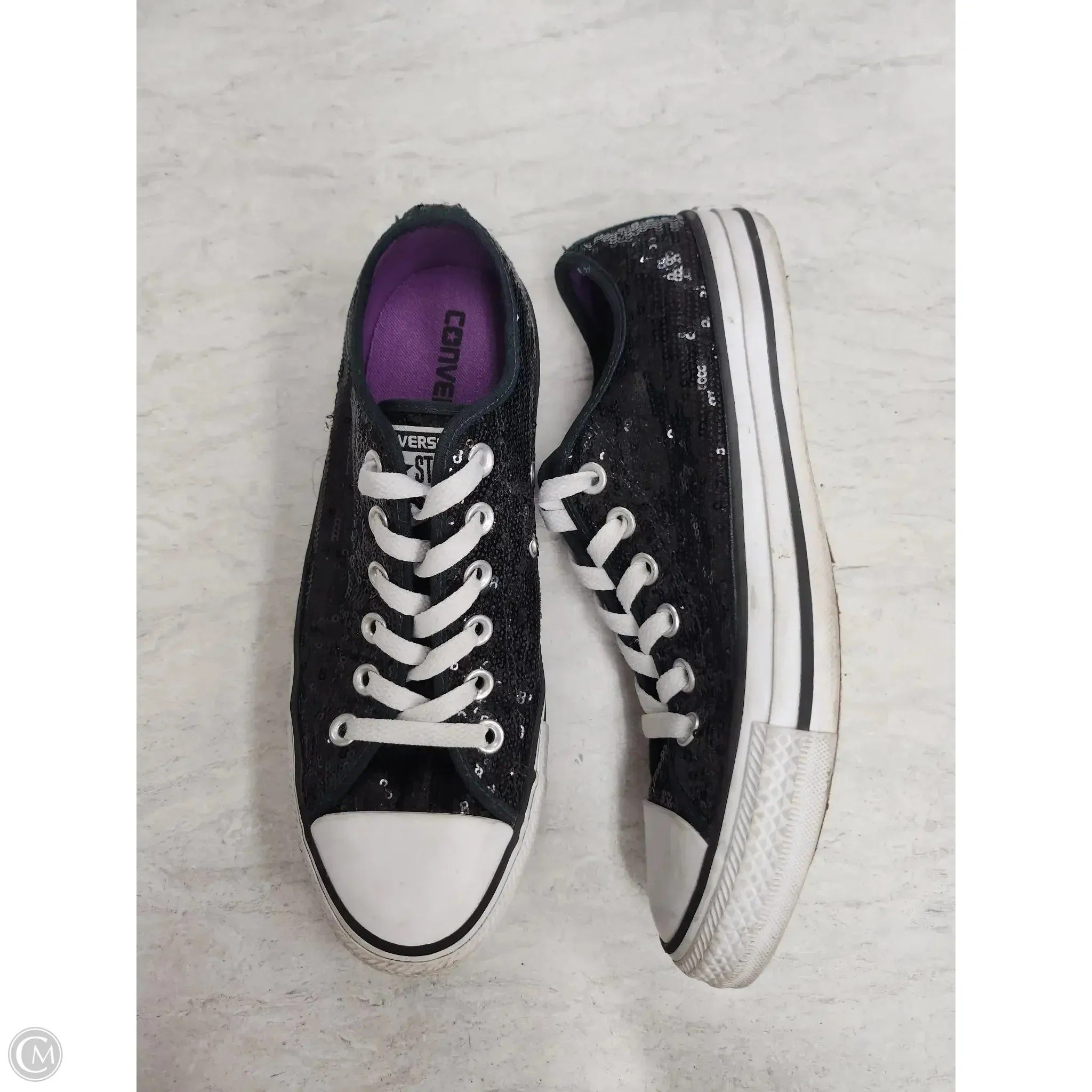 Shoes Sneakers By Converse In Black & White, Size: 8