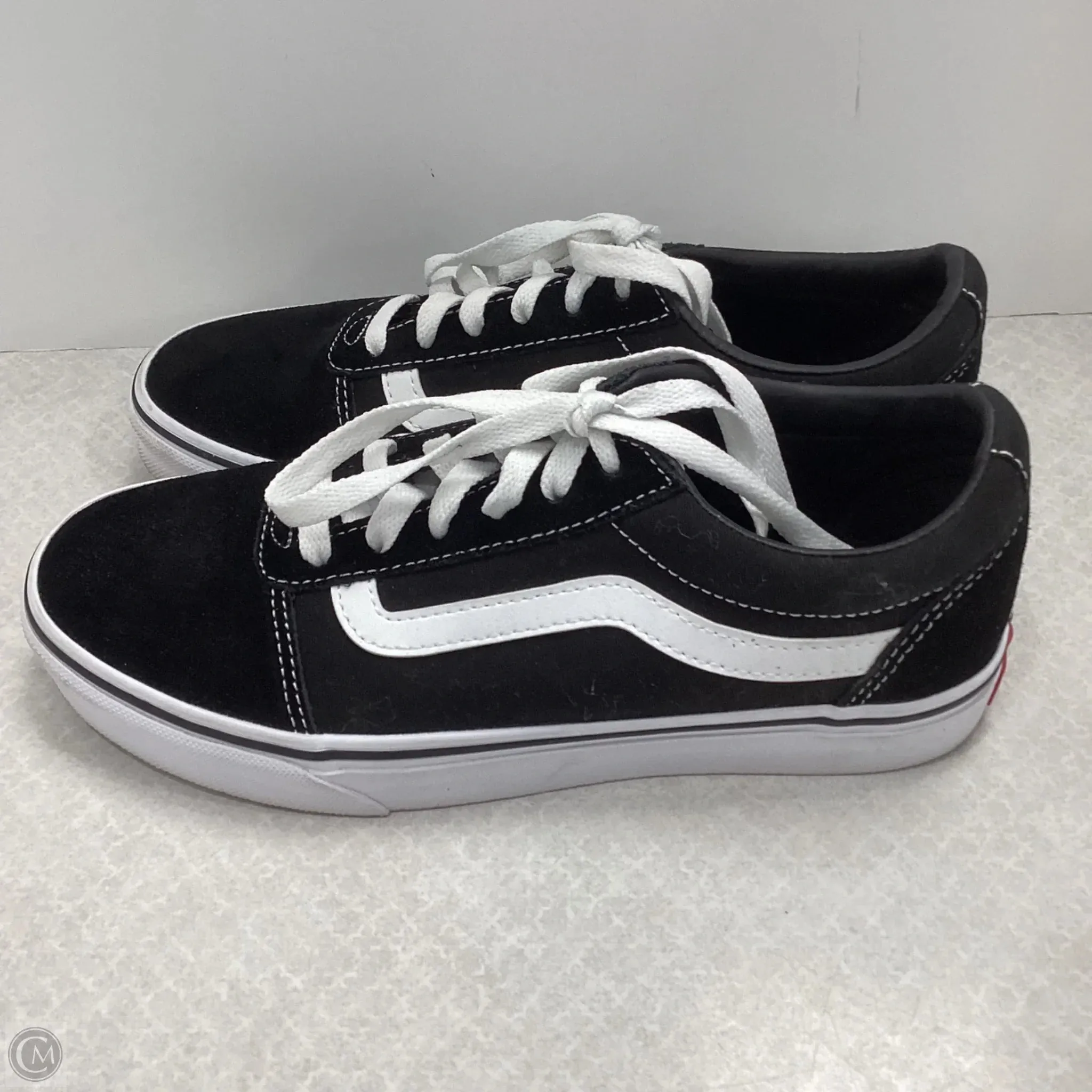 Shoes Sneakers By Vans In Black, Size: 7.5