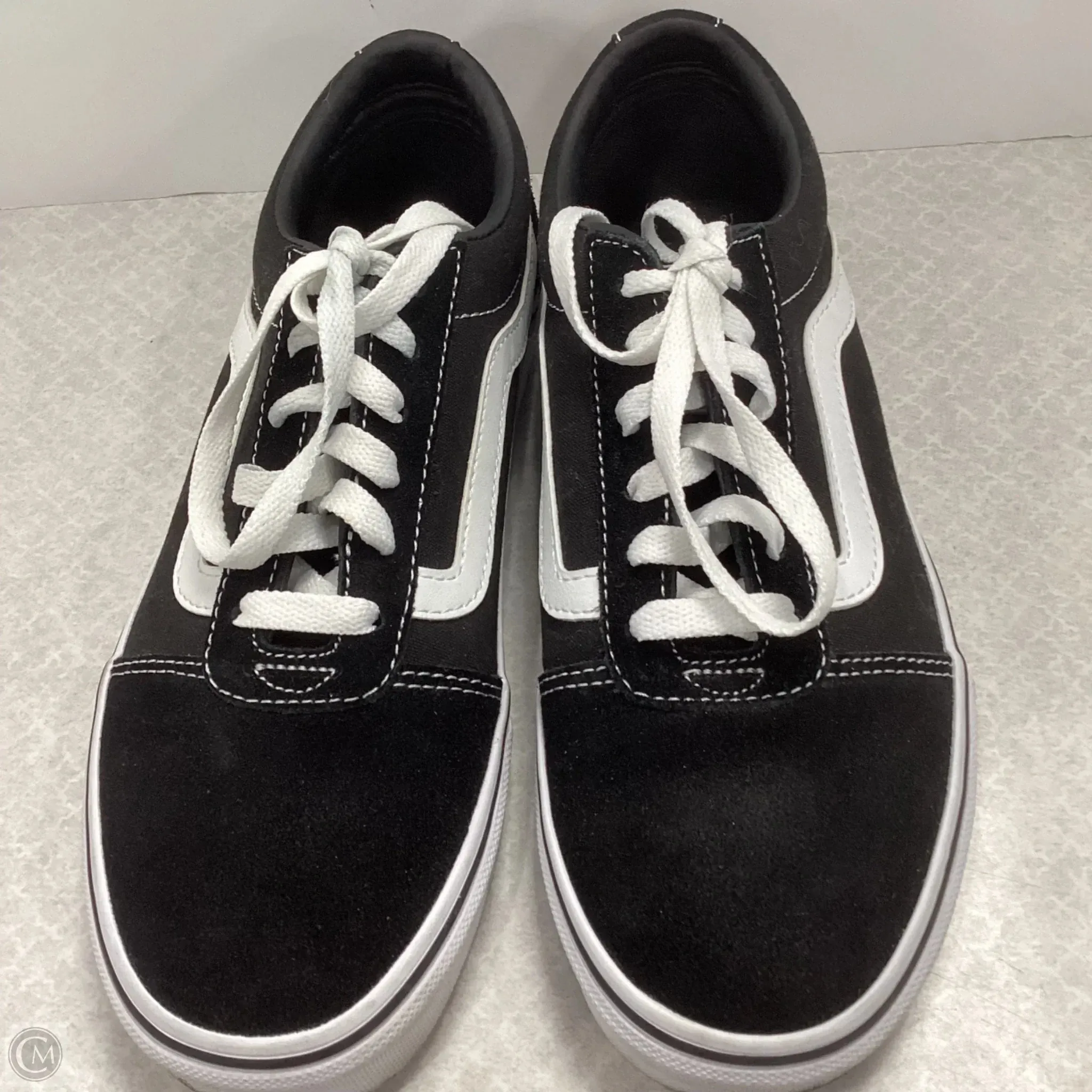 Shoes Sneakers By Vans In Black, Size: 7.5