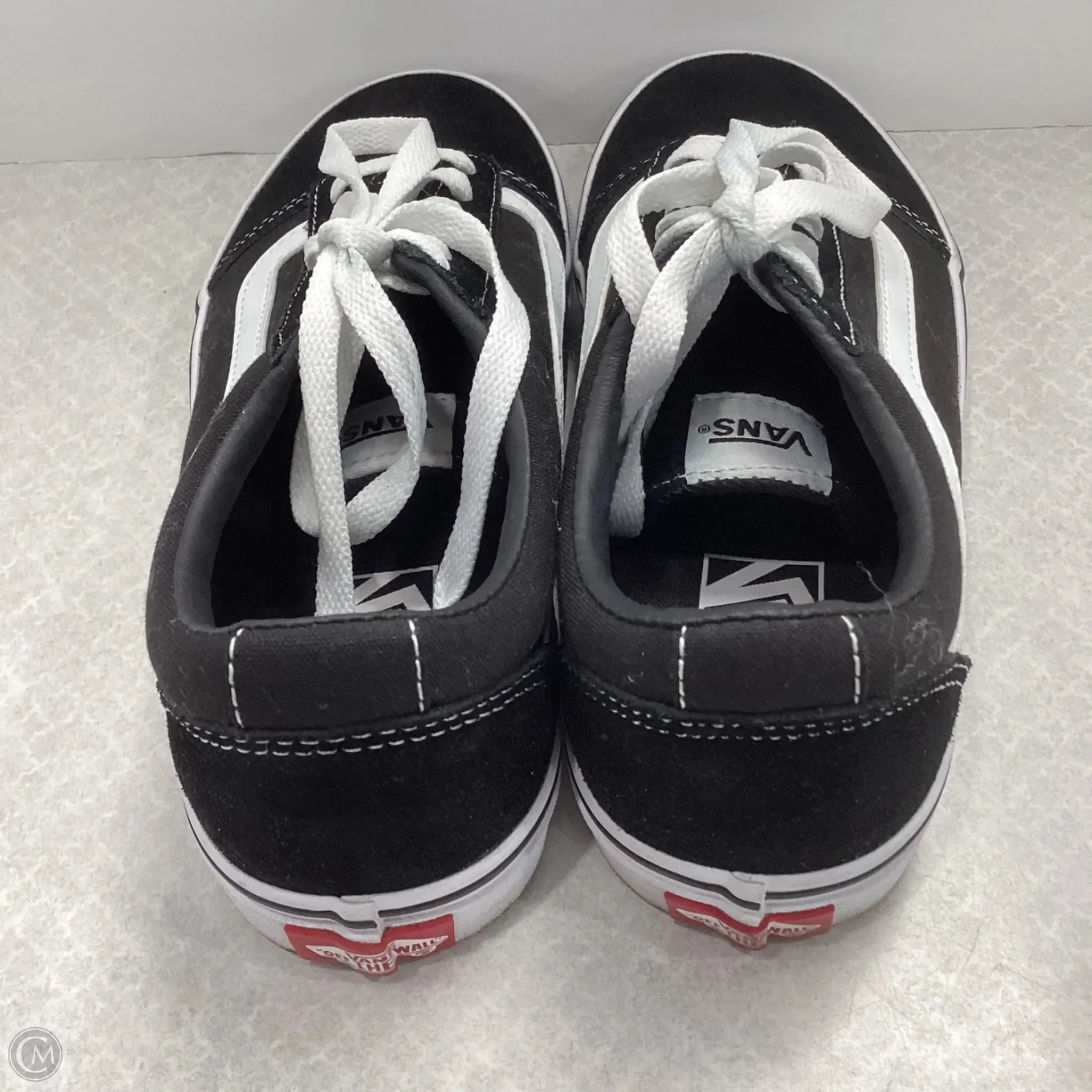 Shoes Sneakers By Vans In Black, Size: 7.5