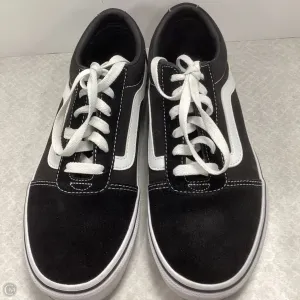 Shoes Sneakers By Vans In Black, Size: 7.5