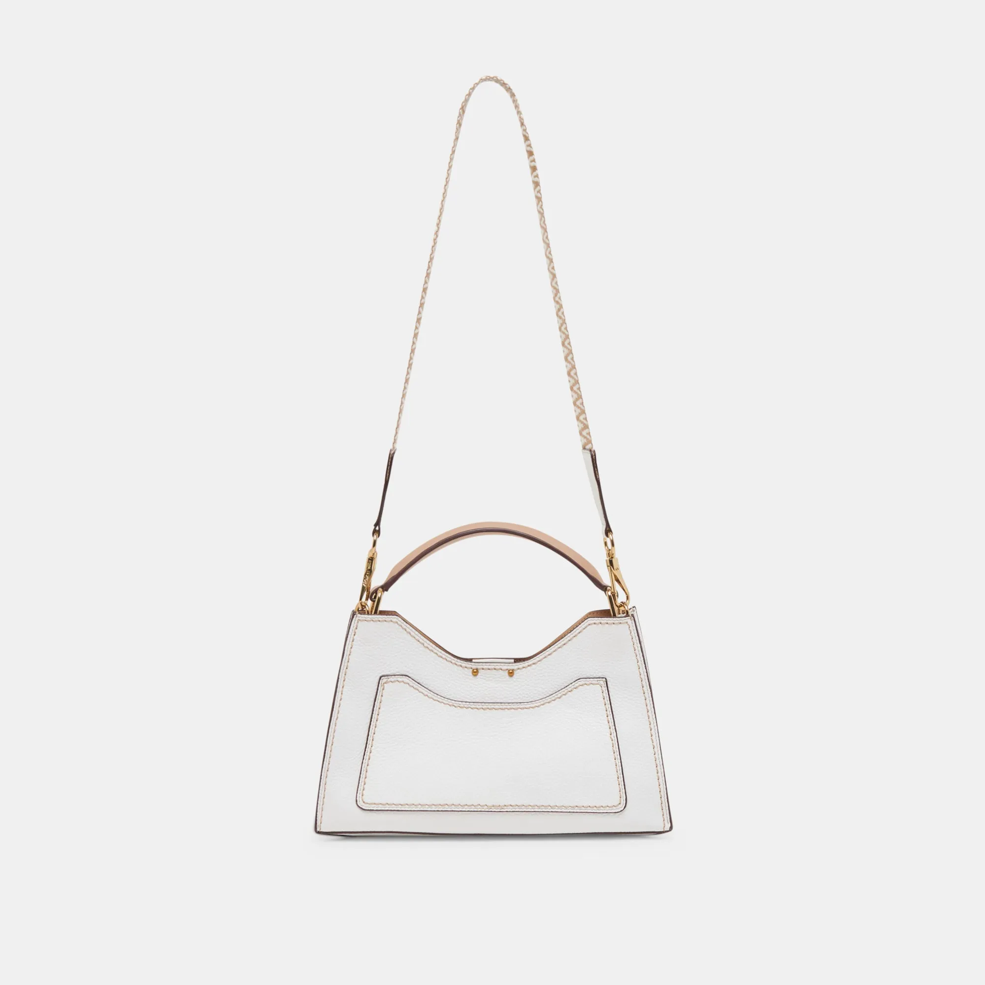 TARIFA CROSSBODY WHITE LEATHER