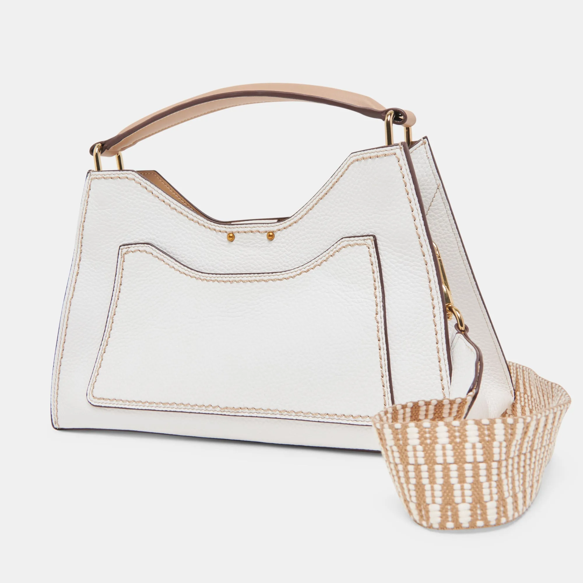 TARIFA CROSSBODY WHITE LEATHER
