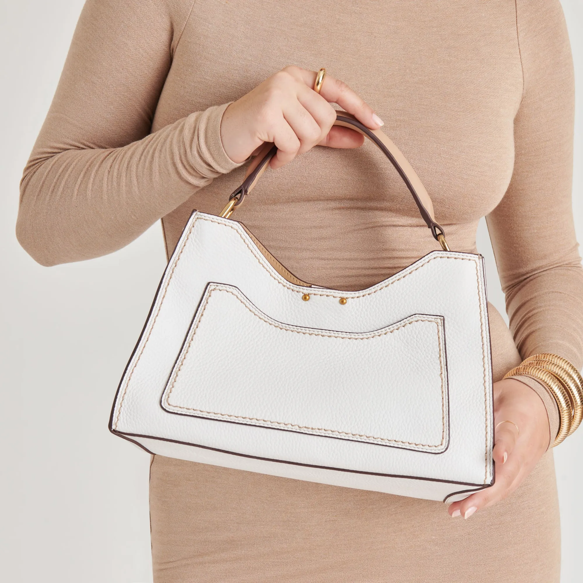 TARIFA CROSSBODY WHITE LEATHER