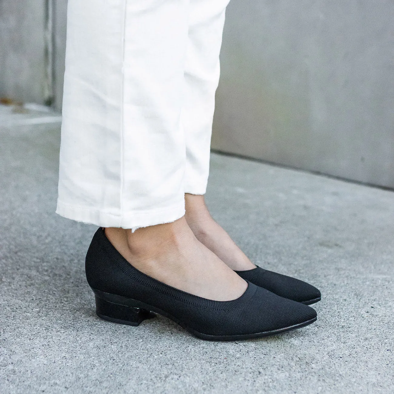 The Pump - Coal Knit   Stiletto Heel Kit 3 Coal - FINAL SALE