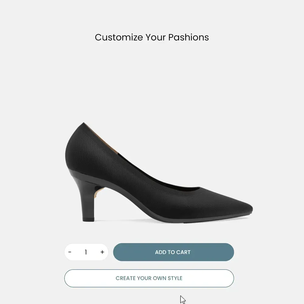 The Pump - Coal Knit   Stiletto Heel Kit 3 Coal - FINAL SALE