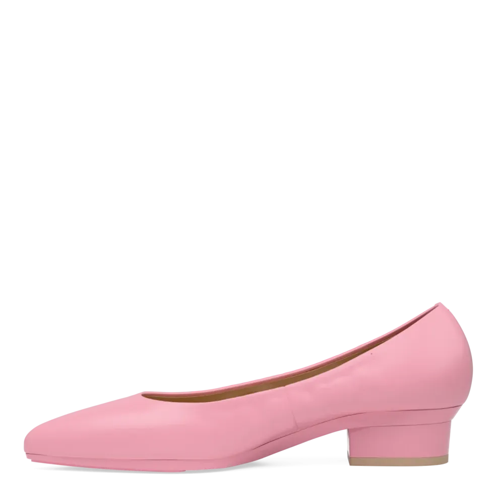 The Pump - Pink Leather