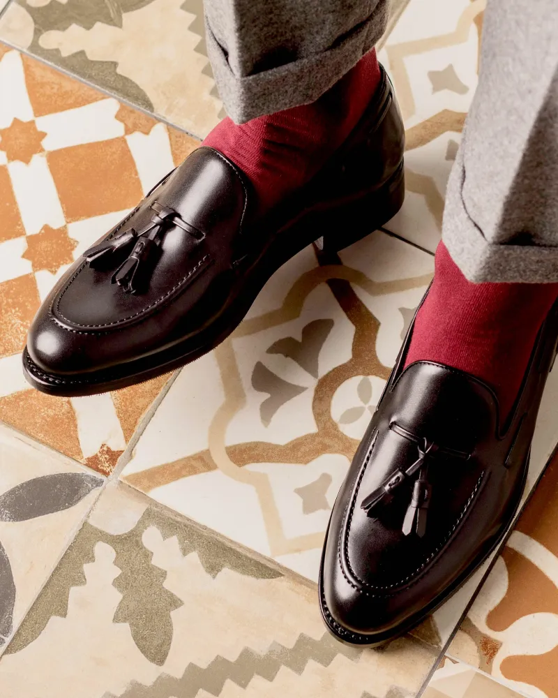 Thomas Black Tassel Loafer
