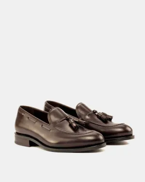 Thomas Dark Brown Tassel Loafer