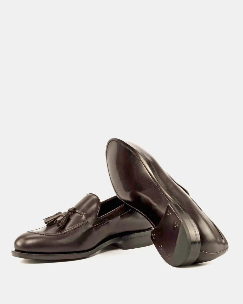 Thomas Dark Brown Tassel Loafer
