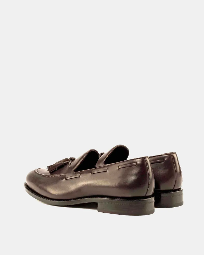 Thomas Dark Brown Tassel Loafer