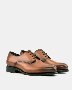 Tobacco Calf Derby Shoe