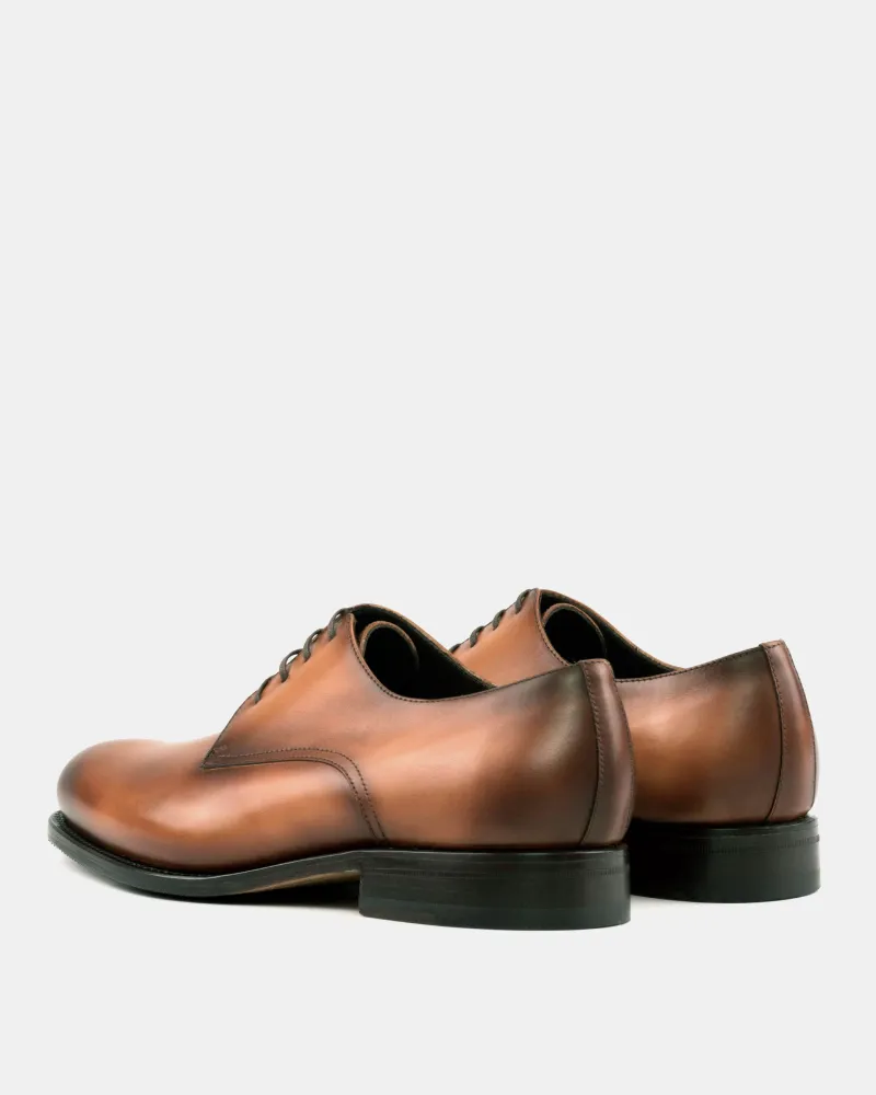 Tobacco Calf Derby Shoe