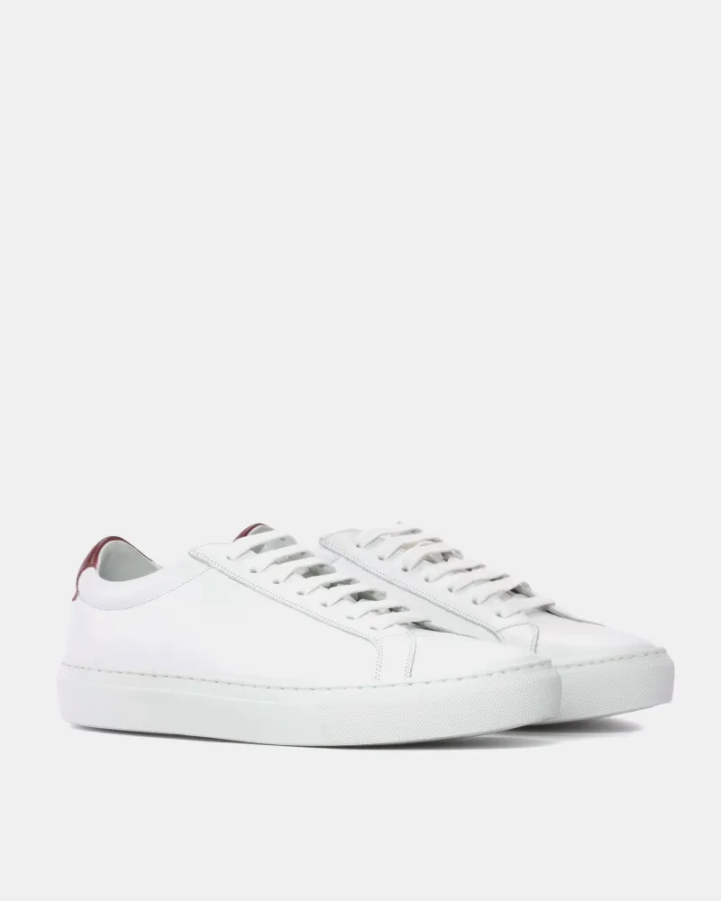 White Low Kick Sneaker